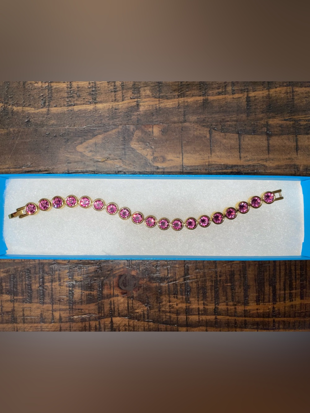 Touchstone Crystal by Swarovski- Ice bracelet in Golden Dark Rose
